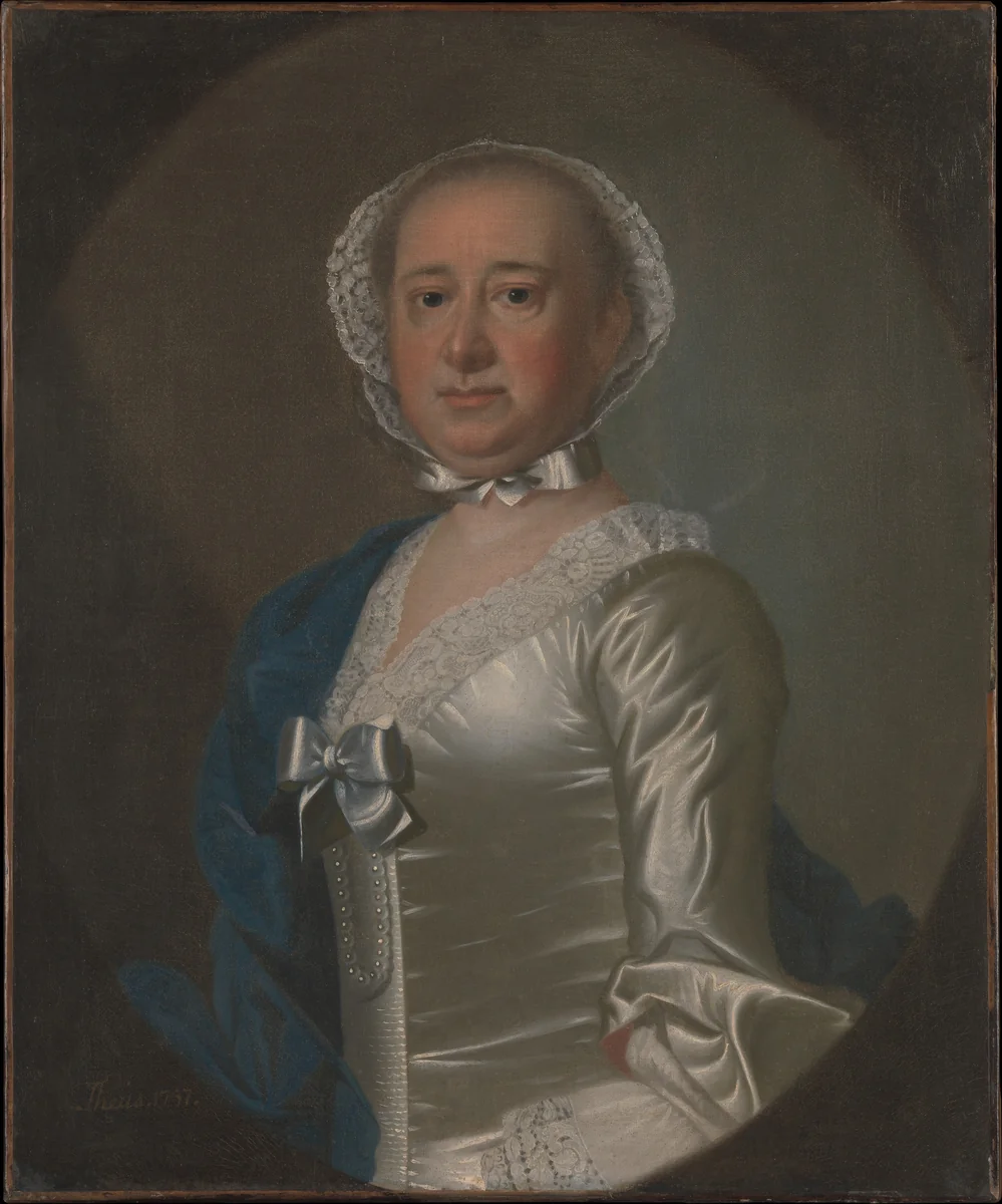 Mrs. Gabriel Manigault by Jeremiah Theus, artwork, 1757