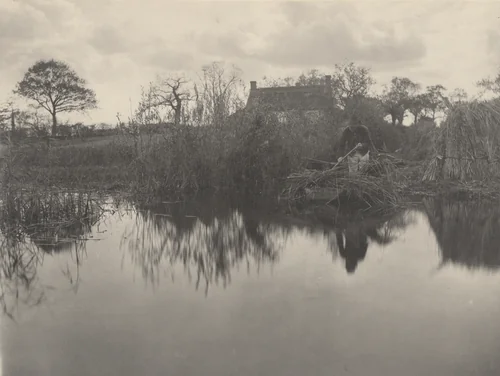 Quanting the Gladdon by Peter Henry Emerson, photograph, 1886