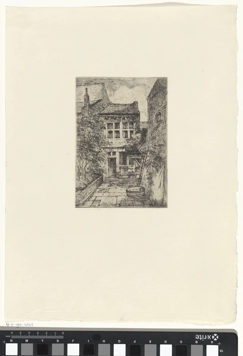 Brugstraat te Maastricht by Alexander Schaepkens, print, 1830-1899