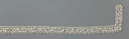 Strook naaldkant met gerekte rank by anonymous, other, 1685-1699