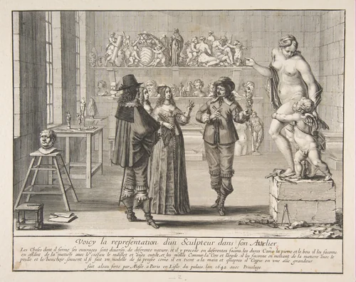 The Sculptor by Abraham Bosse, print, 1642