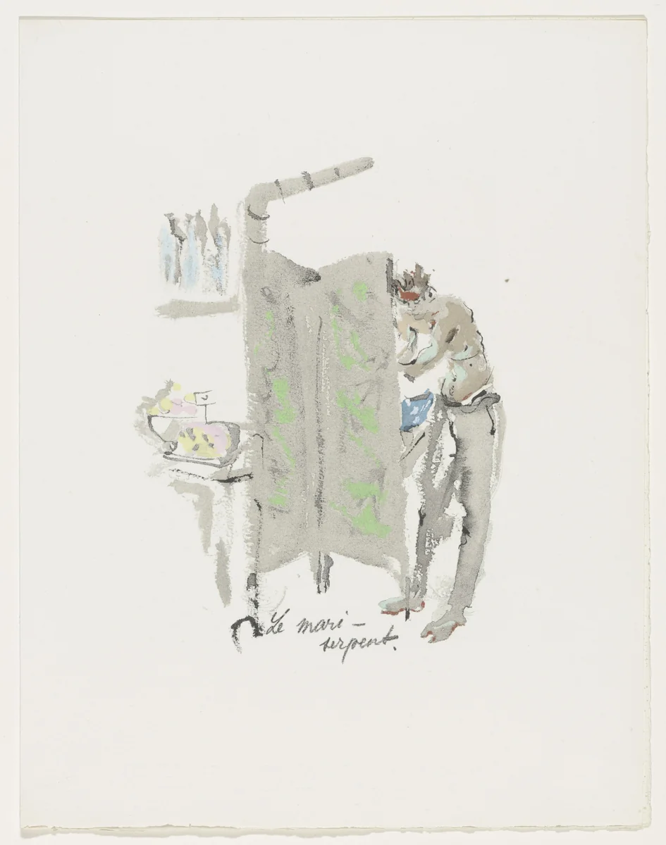 Plate (page 203) from Mille Regrets (A Thousand Regrets) by Christian Bérard, illustrated book, 1947