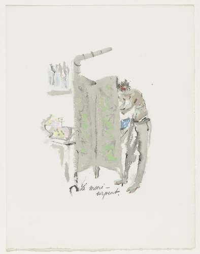 Plate (page 203) from Mille Regrets (A Thousand Regrets) by Christian Bérard, illustrated book, 1947