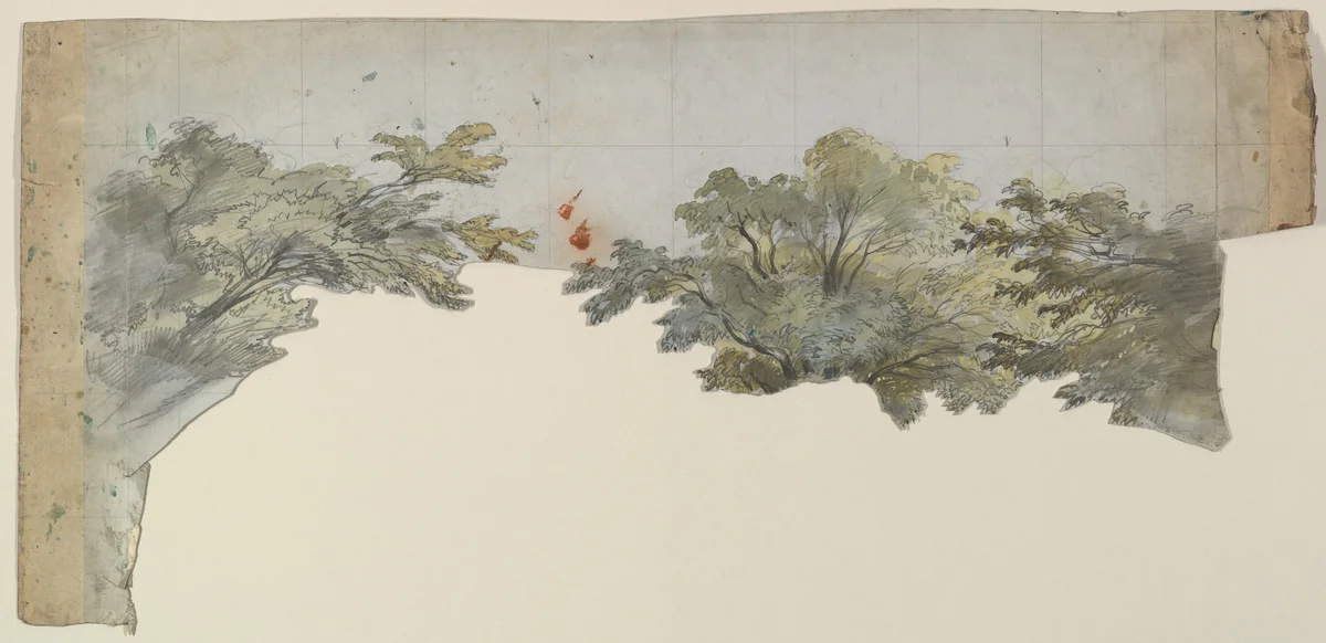 Design for a Stage Set by Eugène Cicéri, drawing, 1830-1890