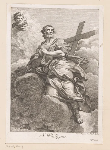 Heilige Filippus by Joseph Wagner, print, 1739-1780