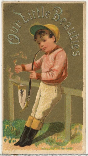 From the Girls and Children series (N58) promoting Our Little Beauties Cigarettes for Allen & Ginter brand tobacco products by Allen & Ginter, print, 1887