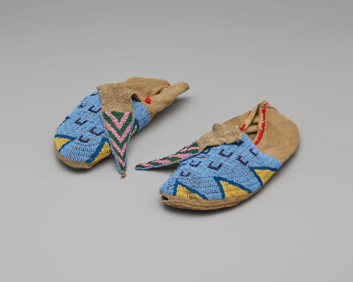 Man's Moccasins by Artist Unknown, other, 1885-1890