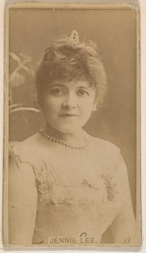 Jennie Lee, from the Actresses series (N245) issued by Kinney Brothers to promote Sweet Caporal Cigarettes by Kinney Brothers Tobacco Company, photograph, 1890