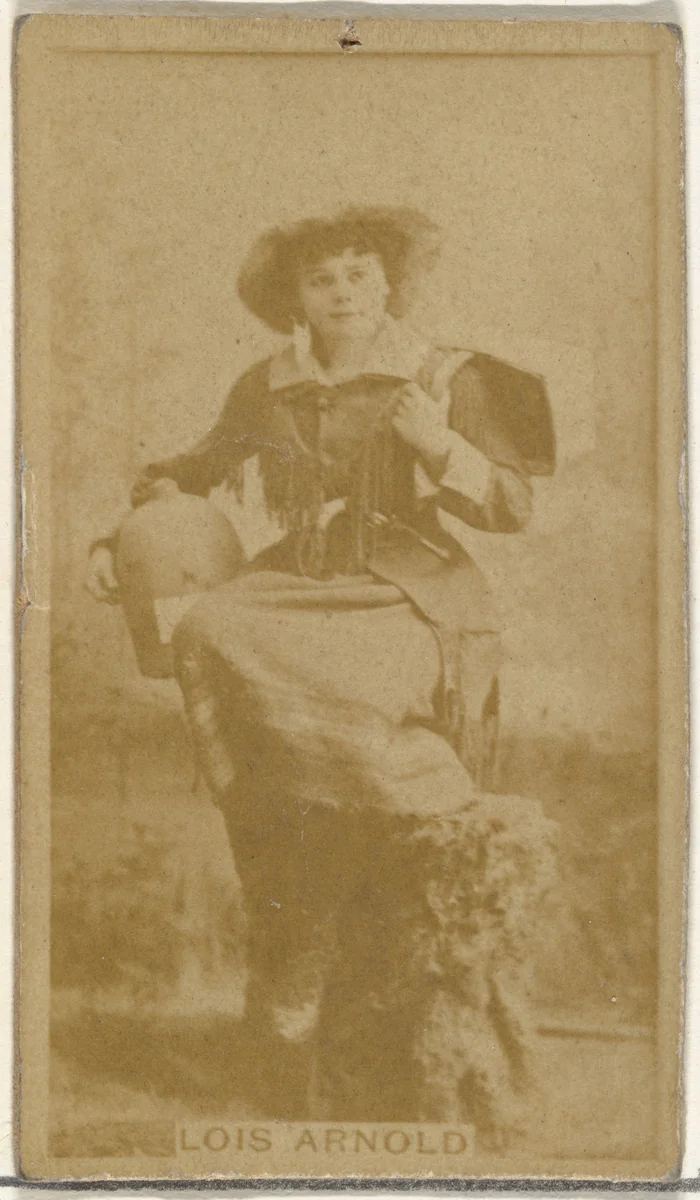Lois Arnold, from the Actors and Actresses series (N145-8) issued by Duke Sons & Co. to promote Duke Cigarettes by W. Duke, Sons & Co., photograph, 1890-1895