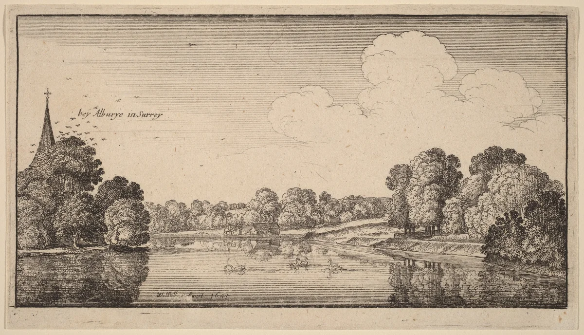 Albury by Wenceslaus Hollar, print, 1645