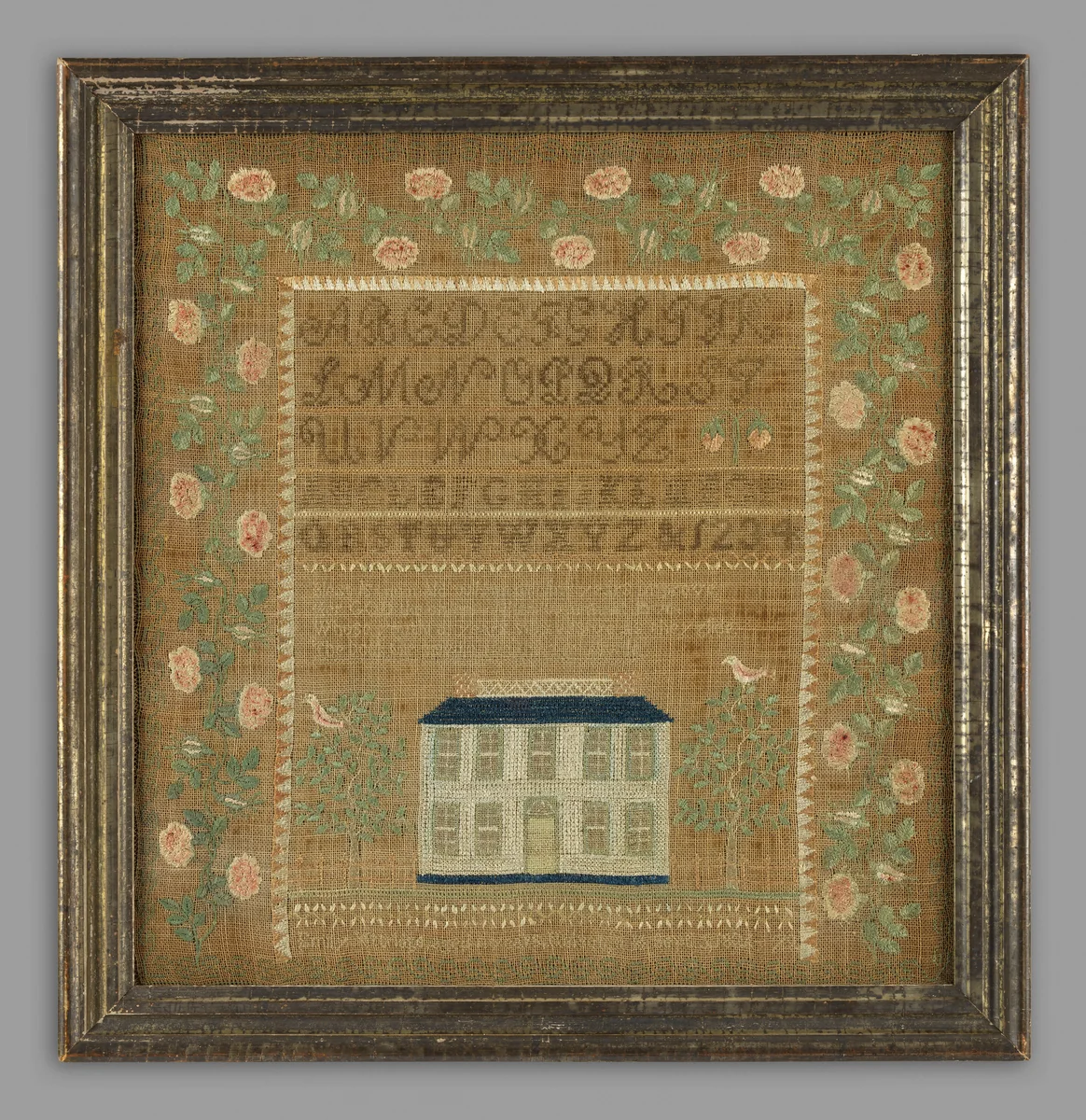 Sampler by Emily Ann Kittredge, artwork, 1826