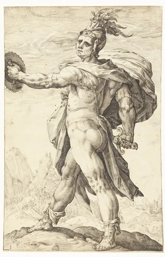 Calpurnius by Lucas van Haelwech, drawing, 1602
