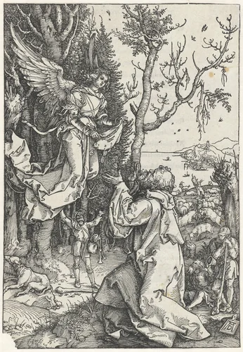 De aankondiging aan Joachim by Unknown, print, 1502-1506