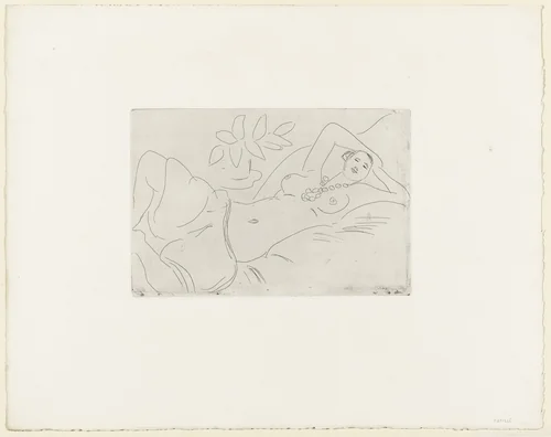 Reclining Odalisque (Odalisque couchée) by Henri Matisse, print, 1923