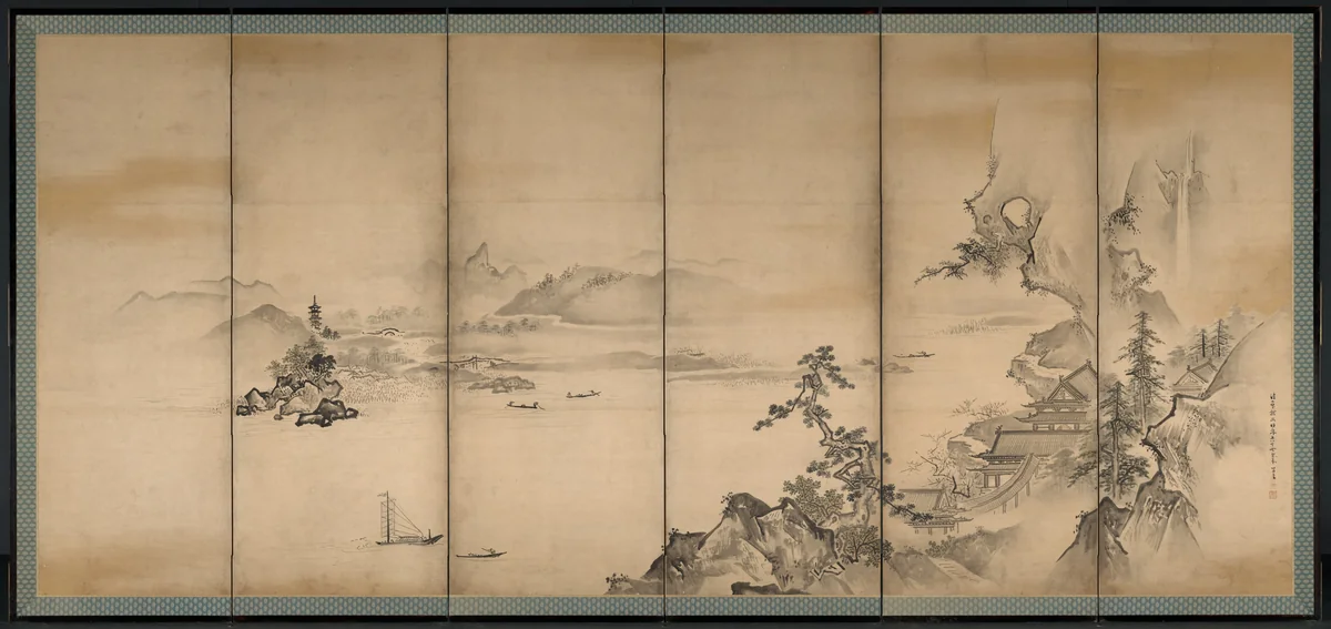 The Four Seasons by Kano Tan'yū (狩野探幽), painting, 1668