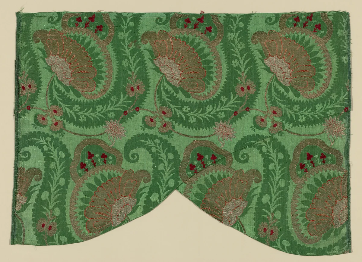 Fragment by Italy, textile, 1701-1725