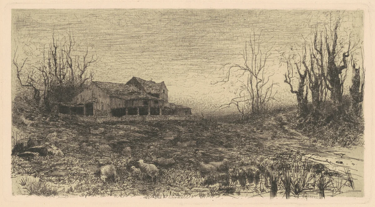November by Stephen Parrish, print, 1880