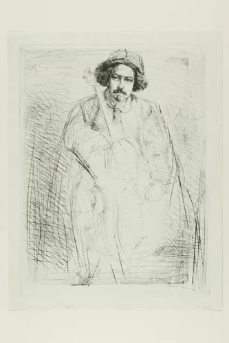 J. Becquet, Sculptor by James McNeill Whistler, print, 1859