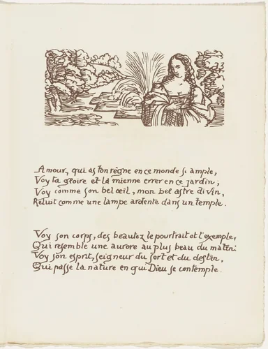 Headpiece (folio 110) from Les Amours (The Loves) by Émile Bernard, illustrated book, 1915