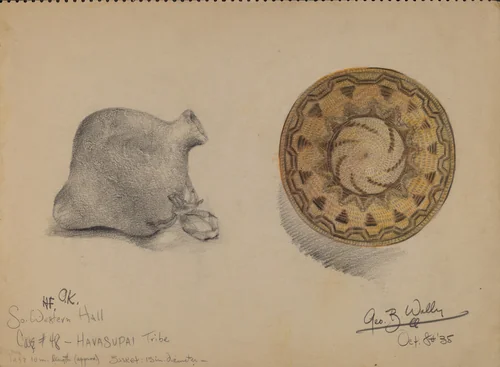 Basket by George B. Wally, index of american design, 1935