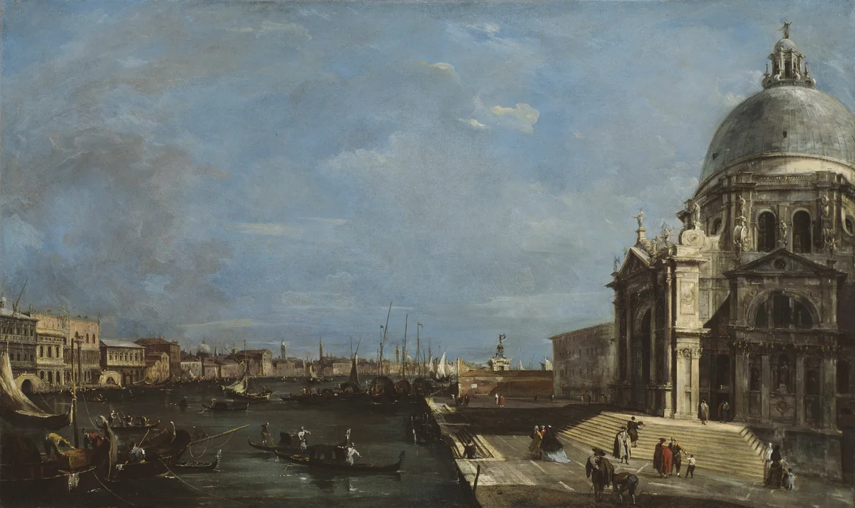 The Grand Canal, Venice by Francesco Guardi, painting, 1755-1765
