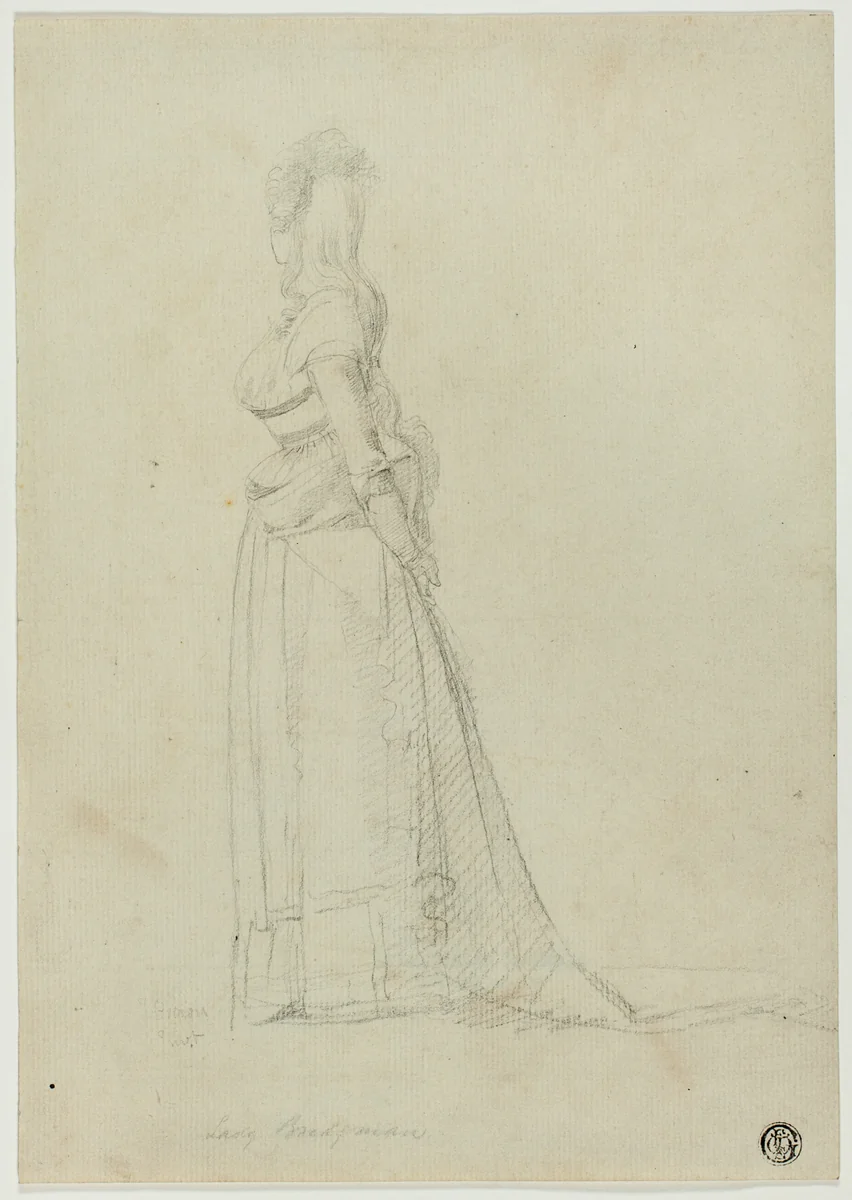 Lady Bridgeman by John Brown, drawing, 1780-1799