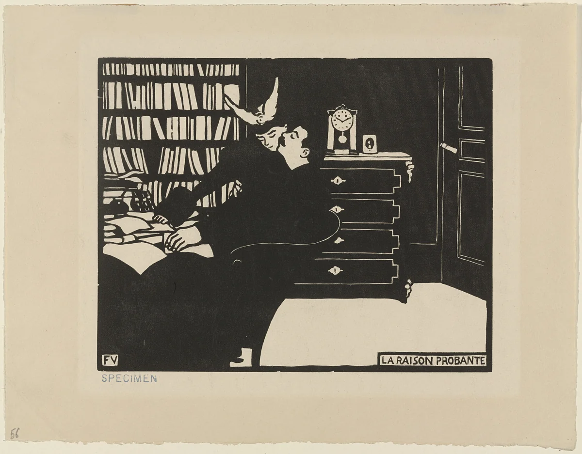 The Cogent Reason (La Raison probante) from Intimacies (Intimités) by Félix Vallotton, print, 1897