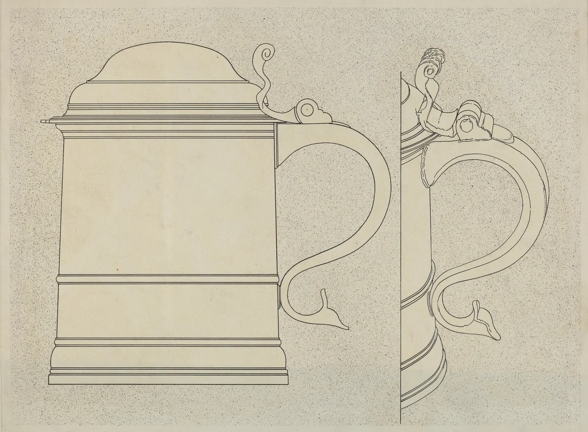 Pewter Tankard by Harry Goodman, index of american design, 1937
