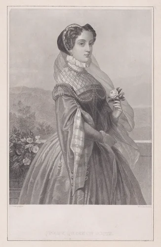 Mary, Queen of Scots (from "Queenly Women, Crowned and Uncrowned," plate VII) by William G. Jackman, print, 1885