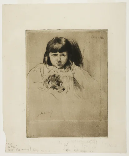 Caro by Julian Alden Weir, print, 1890