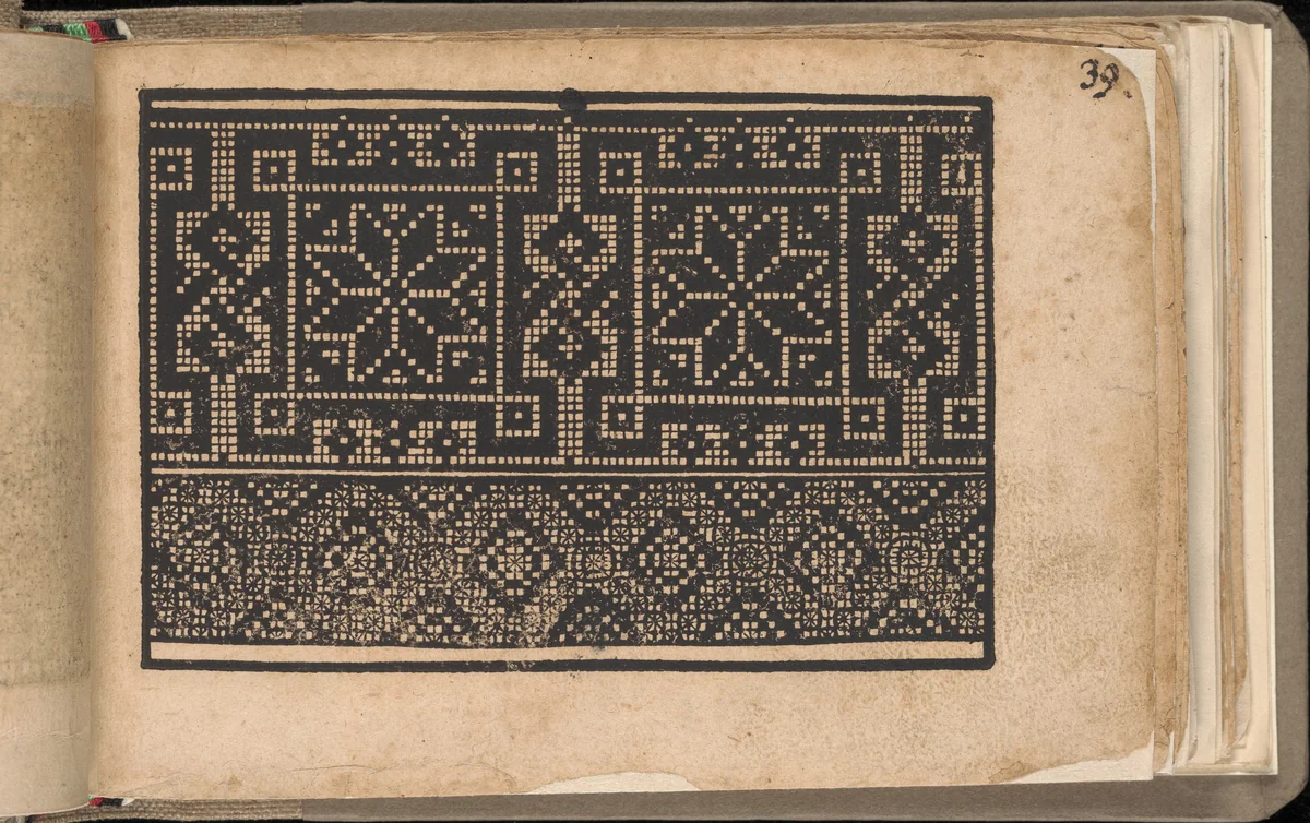 Schön newes Modelbuch (Page 39r) by Sigismundus Latomus, book, 1608