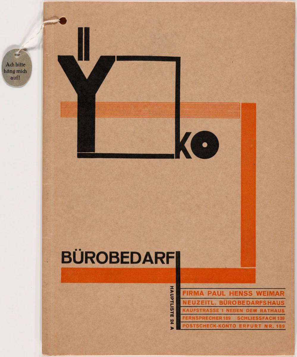 YKO Bürobedarf (Advertisement for YKO office supplies) by Joost Schmidt, design, 1926