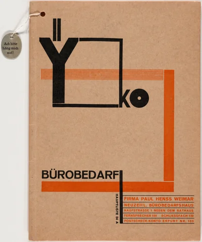 YKO Bürobedarf (Advertisement for YKO office supplies) by Joost Schmidt, design, 1926
