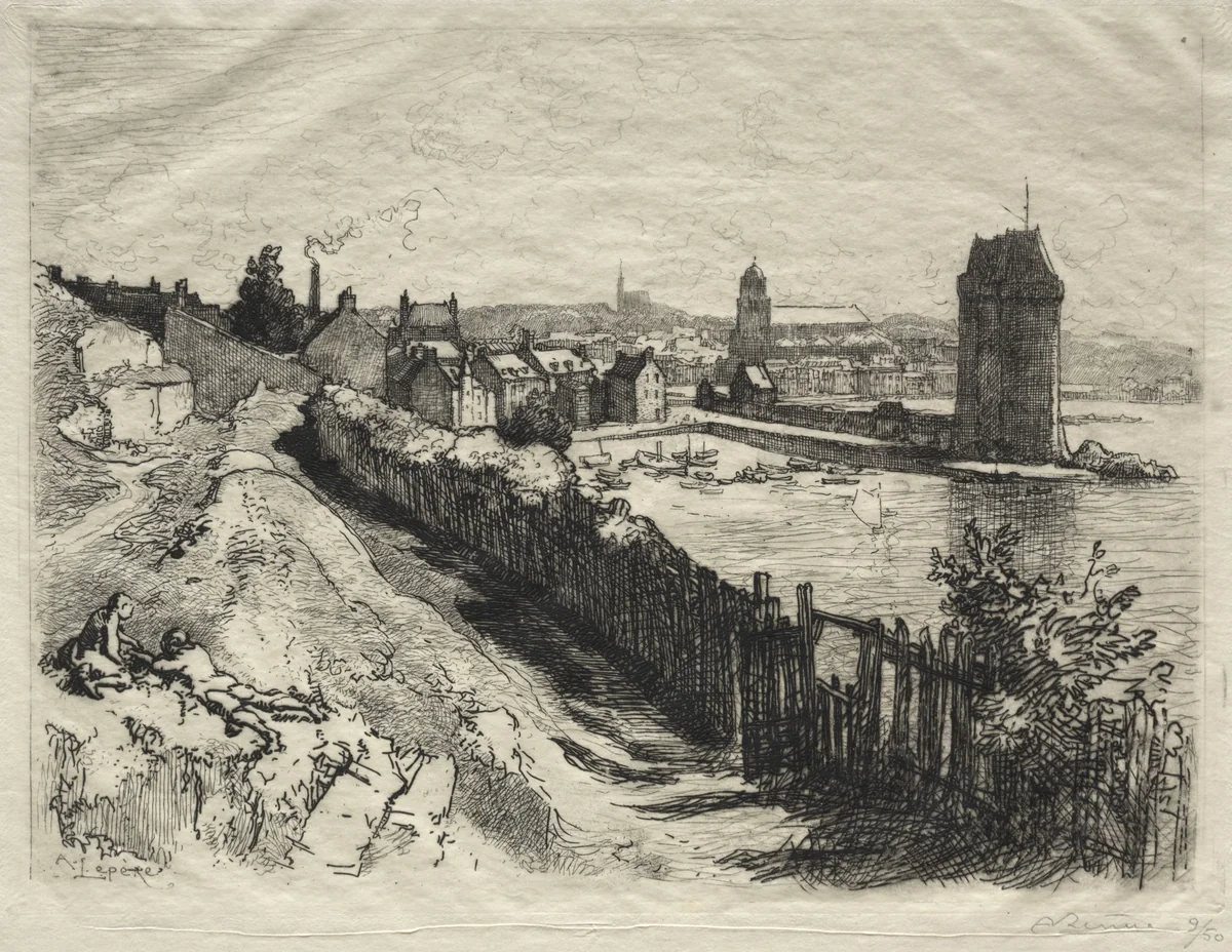 Saint-Servan by Auguste Louis Lepère, print, 1912