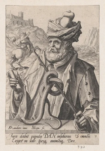 Dan, from The Twelve Sons of Jacob by Jacques de Gheyn II, print, 1584-1594