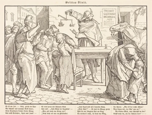 Auch ein Todtentanz III by Alfred Rethel, print, 1849