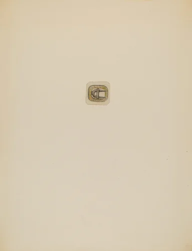 Man's Stock Buckle by Charles Criswell, index of american design, 1936