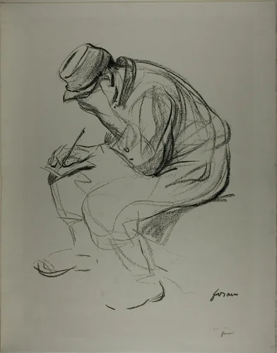 The Clothing of the Prisoner of war by Jean-Louis Forain, print, 1910-1920