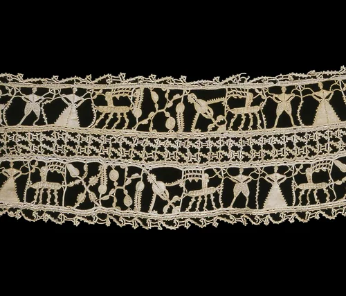 Border by Italy, textile, 1575-1625