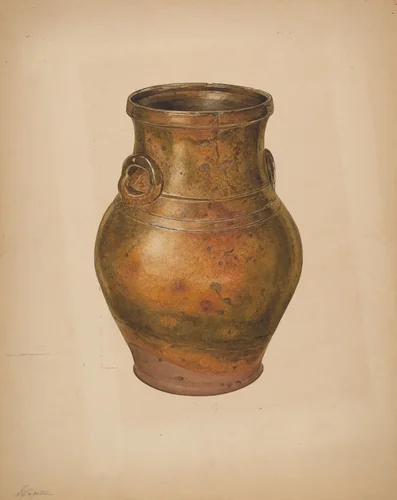 Vase by Giacinto Capelli, index of american design, 1938