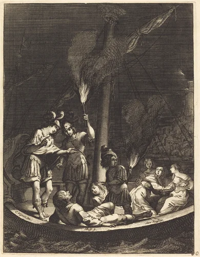 Illustration to Jean Desmarets' "L'Ariane" by Abraham Bosse
Claude Vignon, print, 1639