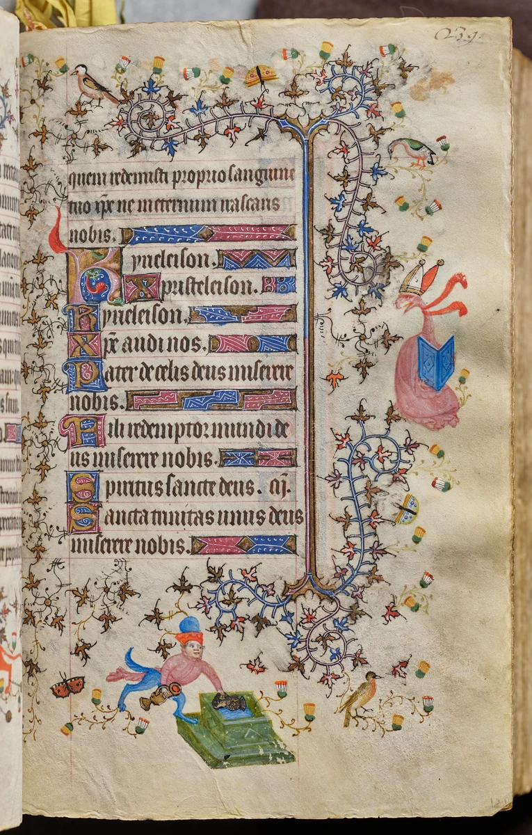 Hours of Charles the Noble, King of Navarre (1361-1425): fol. 120r, Text by Master of the Brussels Initials and Associates, book, 1400-1410