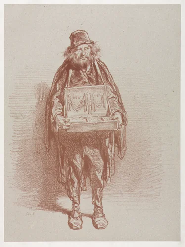 Mercier Ambulant by Paul Gavarni, print, 1824-1866