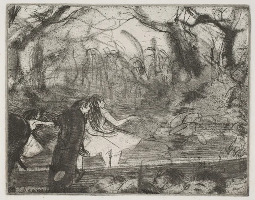 On Stage III by Edgar Degas, print, 1876-1877
