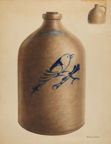 Jug by Nicholas Amantea, index of american design, 1937