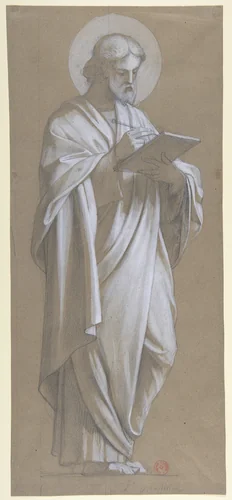 Saint Matthew by Camille-Auguste Gastine, drawing, 1835-1867