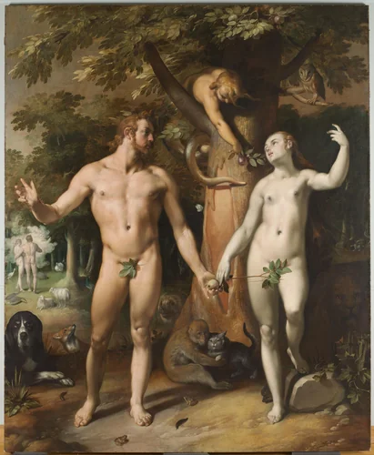 The Fall of Man by Cornelis Cornelisz. van Haarlem, painting, 1592