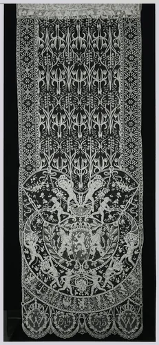 Echarpe of loper van naaldkant van Koningin Wilhelmina by Isidore De Rudder, other, 1918