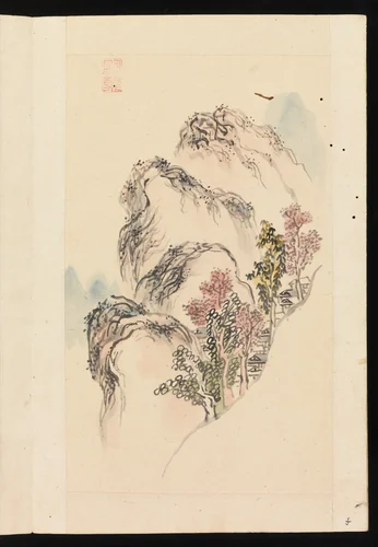 Album of Landscape Paintings by Kuwayama Gyokushū, painting, 1767-1799