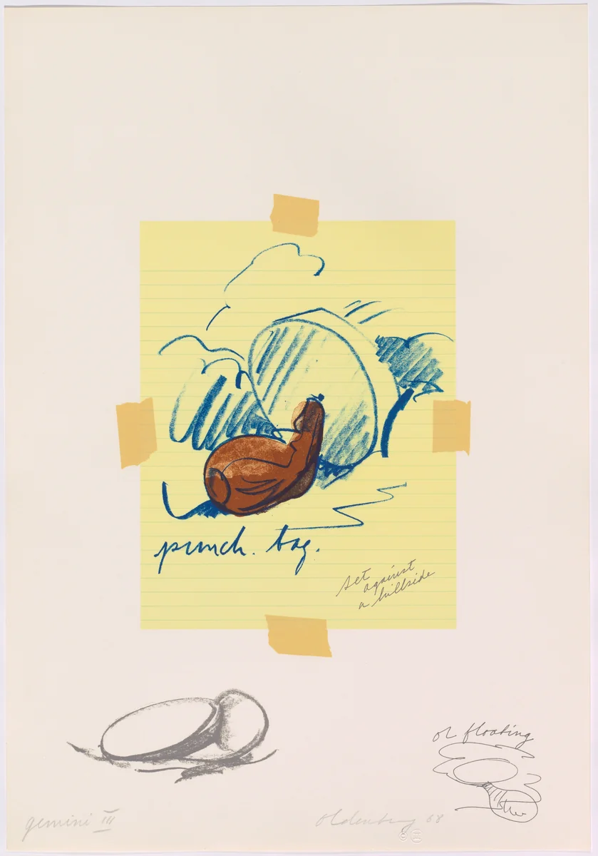 Untitled (Punching Bag) by Claes Oldenburg, portfolio, 1968